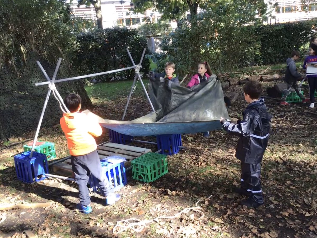 BSNJSV's tweet photo. #ICYMI Yesterday was the culmination of all the hours of research, planning and prototyping that #JSVY5 put into their shelter-building preparation. Some magnificent, awe-inspiring structures were on display, masterfully blending functionality with aesthetics. We were blown away! https://t.co/qOJ7oshvKu