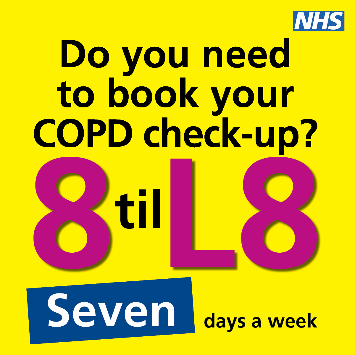 ⌚️ Need to book your COPD check-up and can’t find time to get to your GP practice? ⌚️ Appointments are available #8tilL8, seven days a week.

Evening &amp; weekend appointments available in #Blackpool #Fleetwood #Freckleton #Garstang &amp; #Preesall.

👀👉 fyldecoastccgs.nhs.uk/local-services…