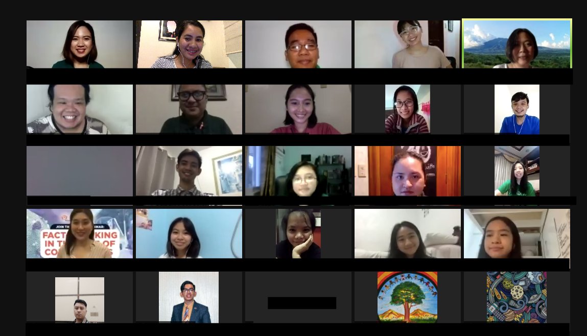 rapplerdotcom's tweet photo. It's a wRap!

At least 300 participants joined the 17th coronavirus fact-checking webinar with the De La Salle Santiago Zobel School and the Lasallian Justice and Peace Commission!

Today, participants were taught how to spot and fact-check dubious claims online. #FactCheck https://t.co/rTTBRztdrE