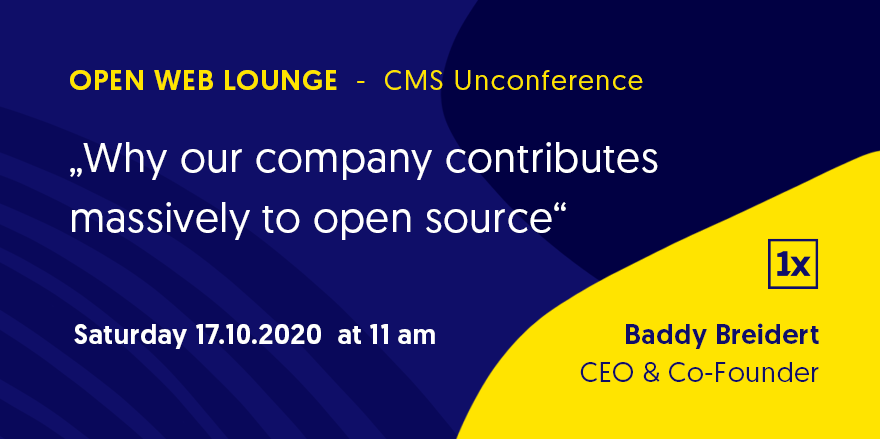 baddysonja's tweet image. Tomorrow at 11am CET I will be speaking at the #openweblounge organised by @cmsgarden. The topic will be why @1xINTERNET contributes to Open Source. The event is free of charge and you find more information here: open-web-lounge.org #cmsgarden #contribution #opensource