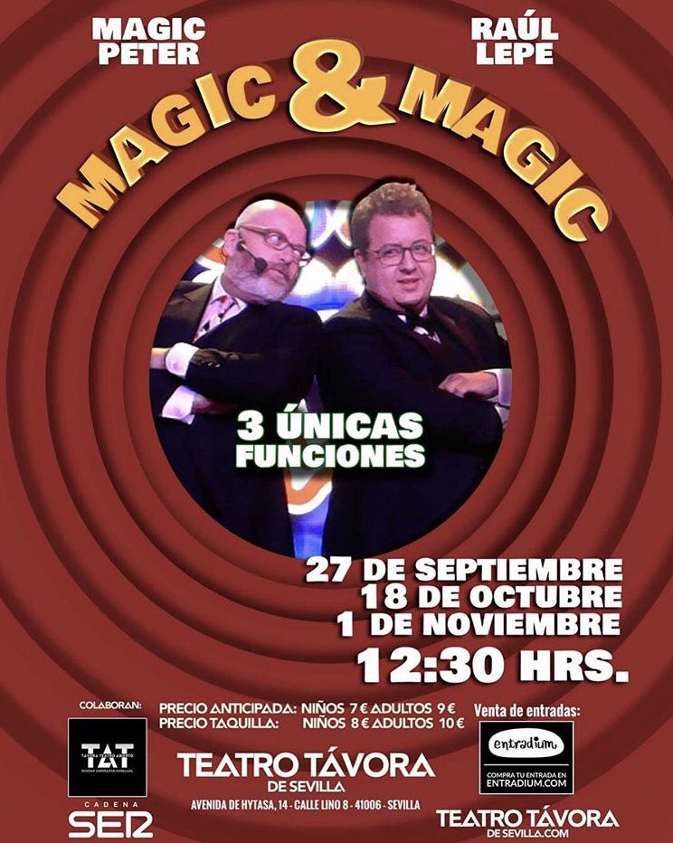 abraycadabrapro's tweet photo. ¡Solo faltan dos días!
Entradas aquí: https://t.co/338I2EpnRz
#magia #humor #comedia #risa #risas #teatro #sevilla #ocioensevilla #teatrotavora #teatrotavorasevilla #abraycadabra #abraycadabraproducciones https://t.co/UHCt4rc7w1