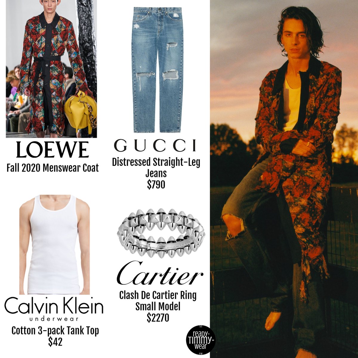 Timothée Chalamet Channels 'The Godfather' With Cartier Rings In
