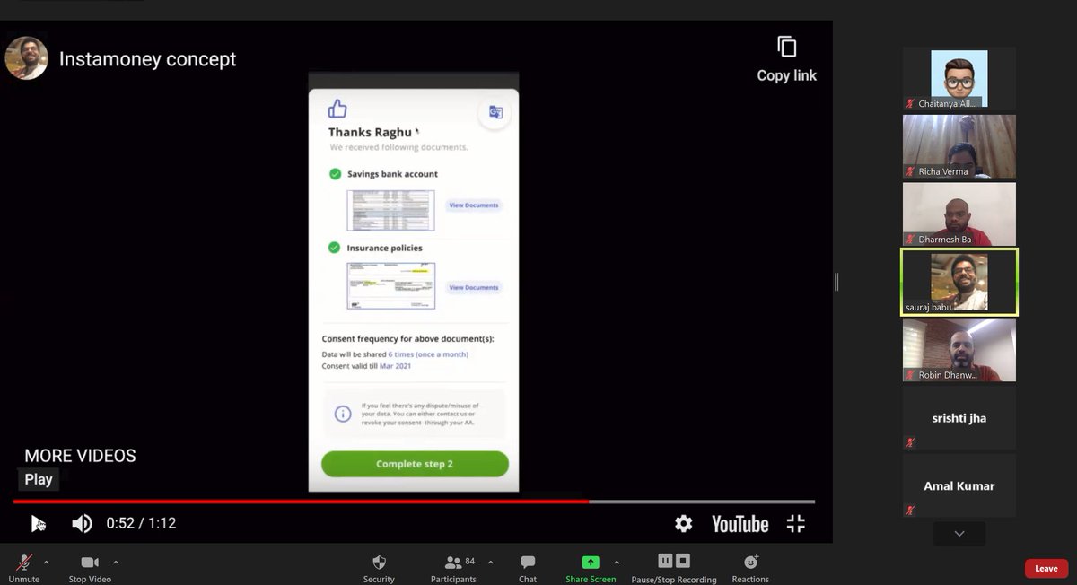 Parallelhq_'s tweet image. Instamoney team presenting now. And, shows how important it is for the apps to give #feedback on what data they have received, and they are going to use it. 👏

#FutureOfDataSharing #DesignJam