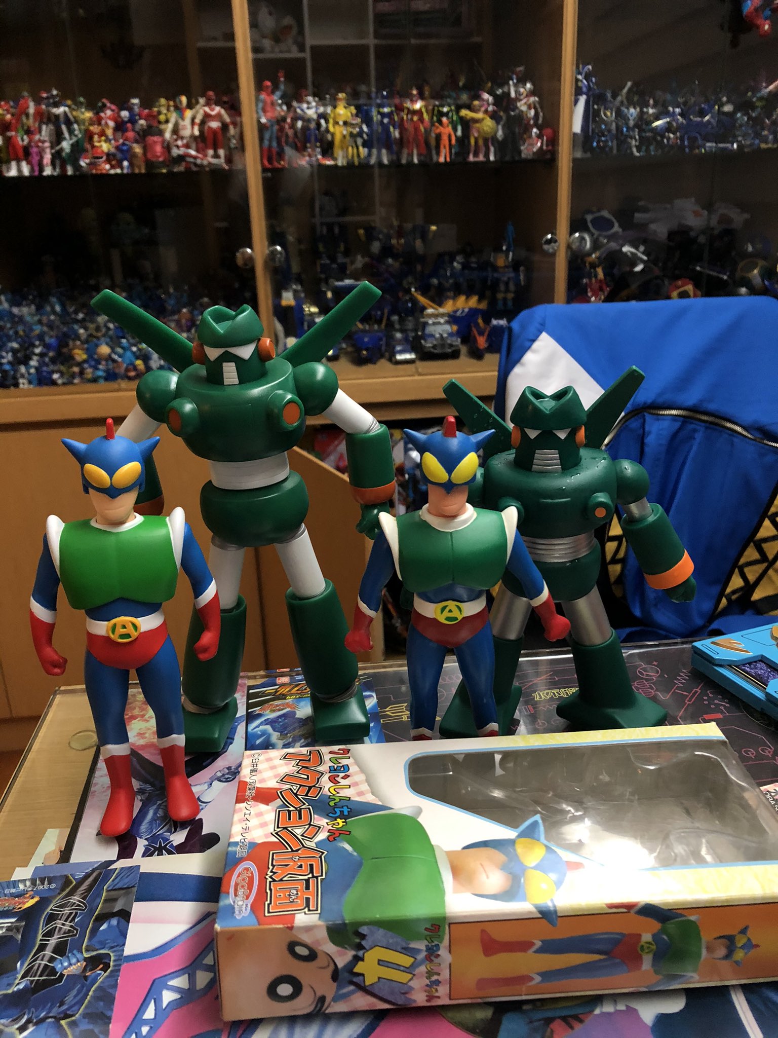 アオブルー 萌給 クレヨンしんちゃん 짱구는못말려 臼井儀人 アクション仮面 鋼彈勇士 康達姆機器人 剛達姆 鋼彈勇士 カンタムロボ 剛達姆機器人 動感超人 郷剛太郎 軟膠 ソフビ Softvinyl Sofubi Sofvi ブルマァク フィギュア撮影