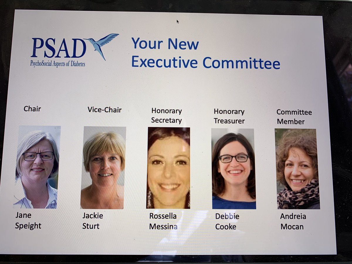 New @PSAD_Group Executive Committee welcome and congratulations!