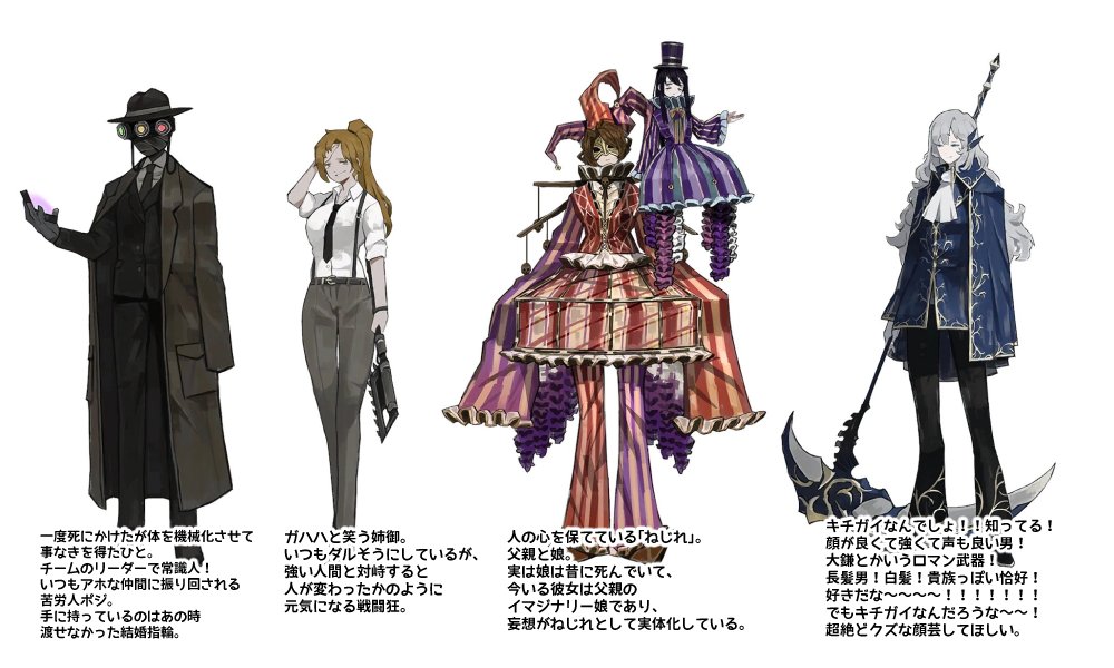 ぱとら Library Of Ruina 気になるキャラの立ち絵だけ見てやったミリしらです 未来の私がゲラゲラ笑えるように作りました