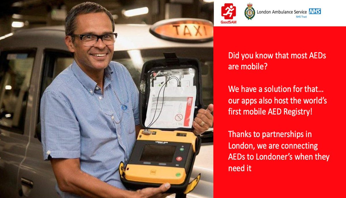 GoodSAM (@goodsamapp) on Twitter photo Thanks to a unique pilot with <a href="/Ldn_Ambulance/">London Ambulance Service</a>, London drivers like Paul here are trained in #CPR and have an #AED in their vehicle - ready to be alerted through GoodSAM! Teamwork to #RestartAHeart! #CPRSavesLives Thanks to a unique pilot with <a href="/Ldn_Ambulance/">London Ambulance Service</a>, London drivers like Paul here are trained in #CPR and have an #AED in their vehicle - ready to be alerted through GoodSAM! Teamwork to #RestartAHeart! #CPRSavesLives