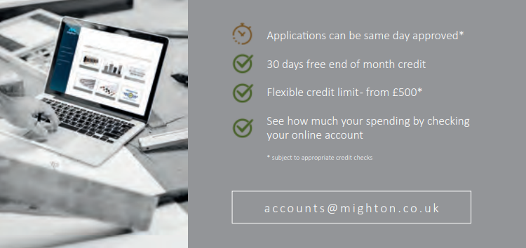 MightonPaints's tweet photo. Opening a Mighton trade account couldn't be easier. It takes just a few minutes to complete our online trade application. As a welcome, we are offering a 5% discount on your first order* (*excludes weights) https://t.co/AdTB0FTHD3 https://t.co/Rk6S1sRuOZ