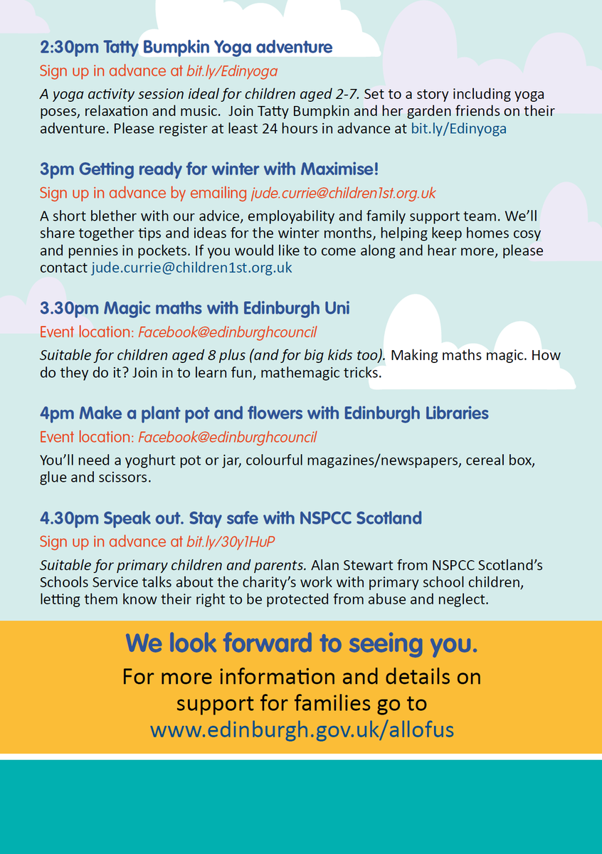 PiltonComHealth's tweet photo. Next week, on Thursday 22 October, there is a free virtual family fun day, with events for everyone including storytelling, arts &amp; crafts, hairdressing, yoga, a Halloween quiz and a scavenger hunt!

More information at: https://t.co/yoITNf9dW3 https://t.co/WwBFiotaZc