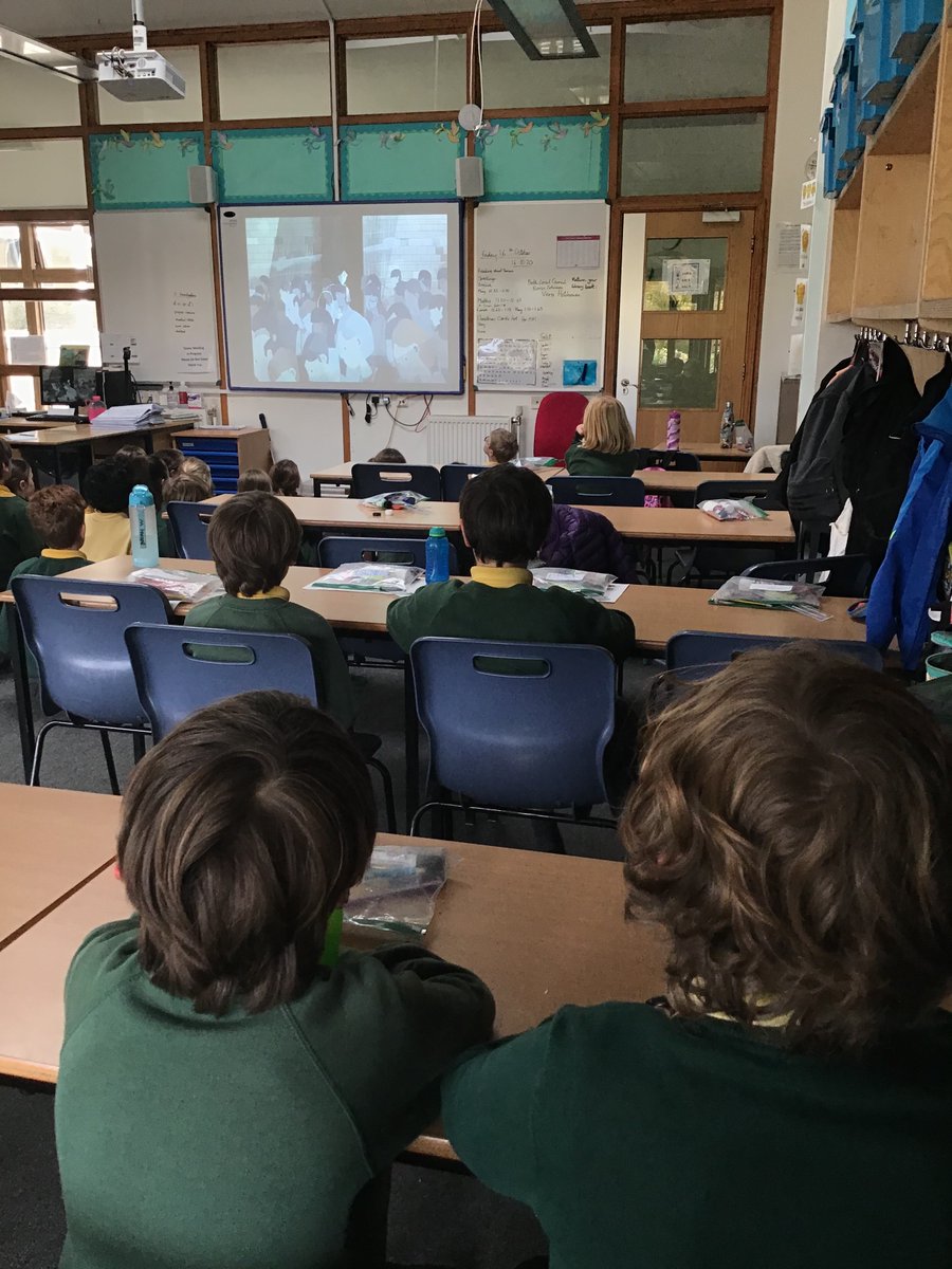 StStephensPri's tweet photo. We are very lucky to be one of 1,300 other schools watching the premier of The Promise - a short film adaptation of Nicola Daviesβ book. What a treat for our Y6βs! #ThePromise #NicolaDavies #SeedThePromise https://t.co/gjJ7a7dtQ9