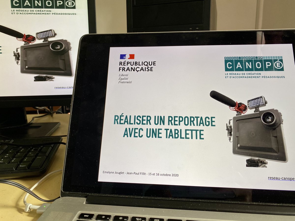 JeanPaulFillit's tweet photo. Formation « réaliser un reportage avec une tablette » auprès d’enseignants de lycée. L’objet audiovisuel est aussi un outil pédagogique à part entière notamment en #EMI #ÉducMédiasInfo @reseau_canope @canope_34 https://t.co/KO1Hc10q8U