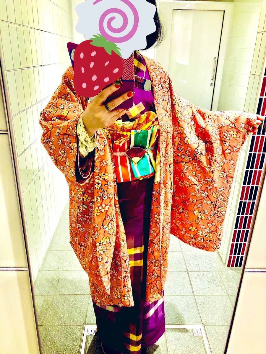 なので ◇羽織 着物 a15 藤の花 アンティーク 可愛い 和洋折衷コーデ
