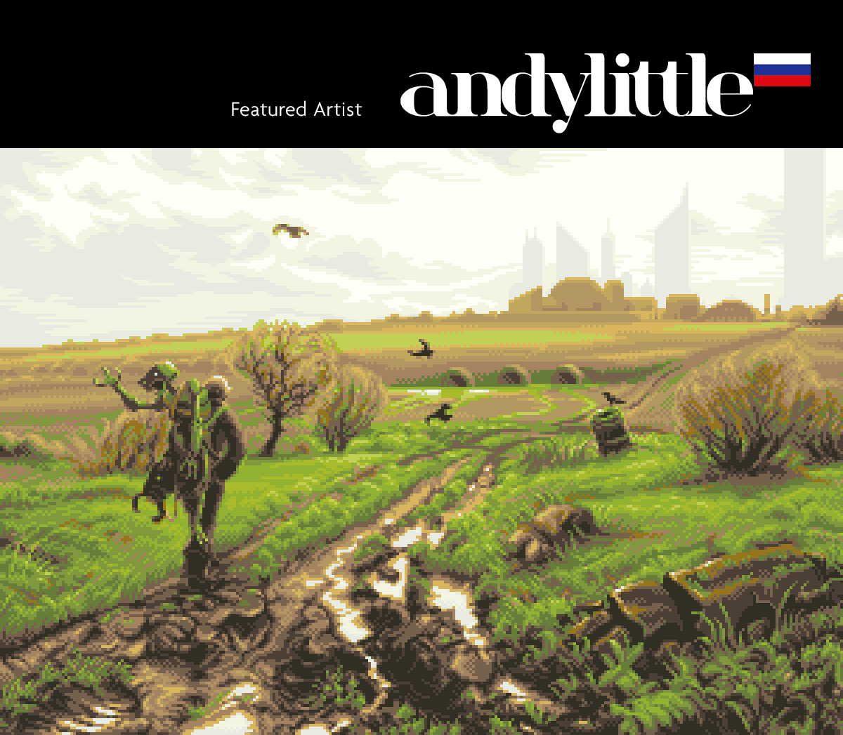 MastersPixelArt's tweet photo. Presenting the awesome #pixelartist @andylittle79 ( 🇷🇺 #russia ) superb #scifi &amp; #fantasy #pixelart illustrations + #nicepixel 2018 Awards winner! ⭐️ featured in #themastersofpixelart vol 3 🧡 info and order links >> https://t.co/KkprPbxZtZ &amp; release video https://t.co/3Pj2zKzyIE https://t.co/KXWsVwpLaJ