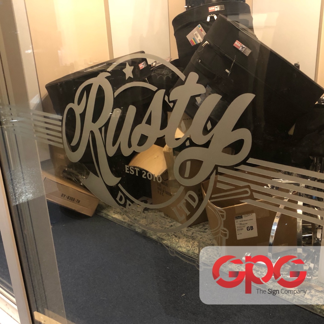 GPGsignsltd's tweet photo. Glass manifestation for Rusty Drums
The Studio is looking 👌🏼
For enquiries: sales@gpgsigns.co.uk
#displays #vinyl #signage #display #companybranding #drums #rustydrums #gpgsigns #offley #hitchin #letchworth #barton #hertfordshire #bedfordshire #business #stevenage https://t.co/QTJTn4YT96