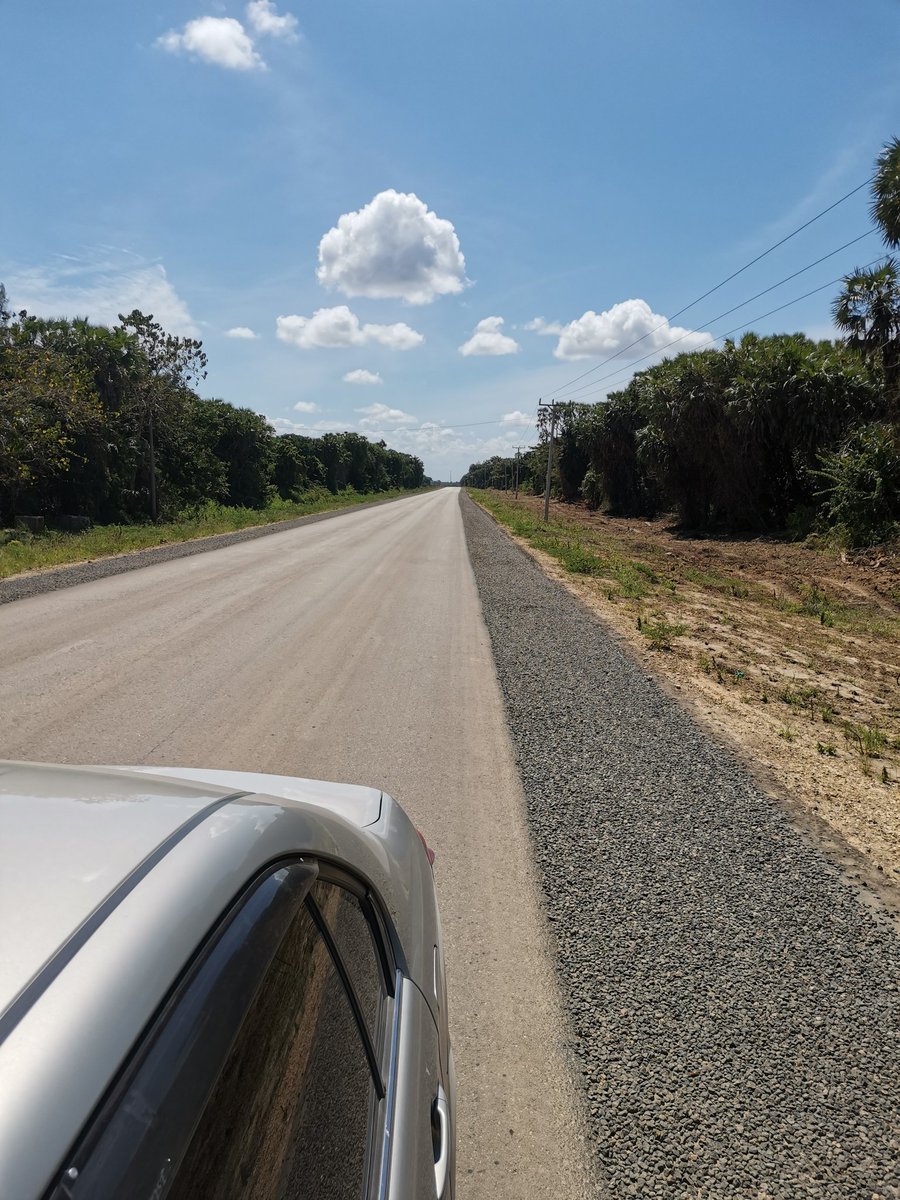 We were pleasantly surprised that the road is paved and according to  @TimGathima is the smoothest road he has ever driven on in Kenya.