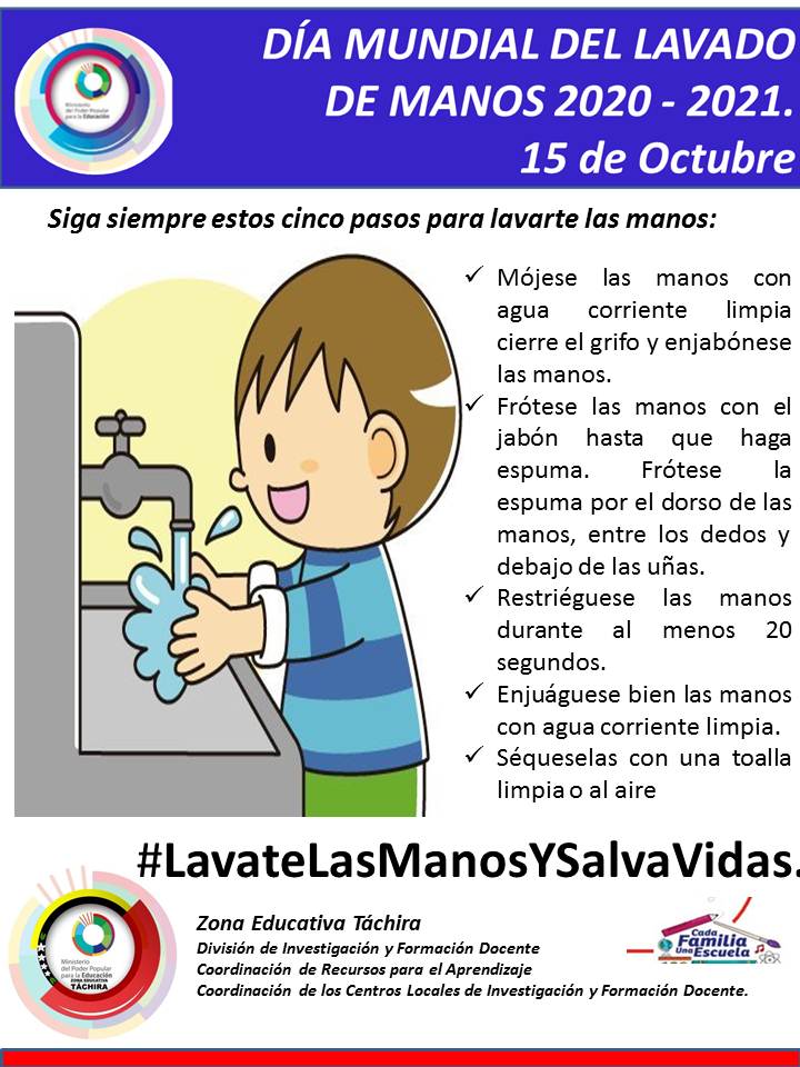 #Táchira Si se usan adecuadamente, todos los jabones son igualmente efectivos para remover los gérmenes que causan enfermedades. #LavateLasManosYSalvaVidas #VenezuelaEsDemocraciaPlena @psuvaristobulo  @MPPEDUCACION <a href="/Danielcustodio3/">Daniel Custodio</a> <a href="/DGRPA1/">@DGRPA1</a> @ZonaEducTachira <a href="/charlychaves/">Charly Rojas Chaves</a>