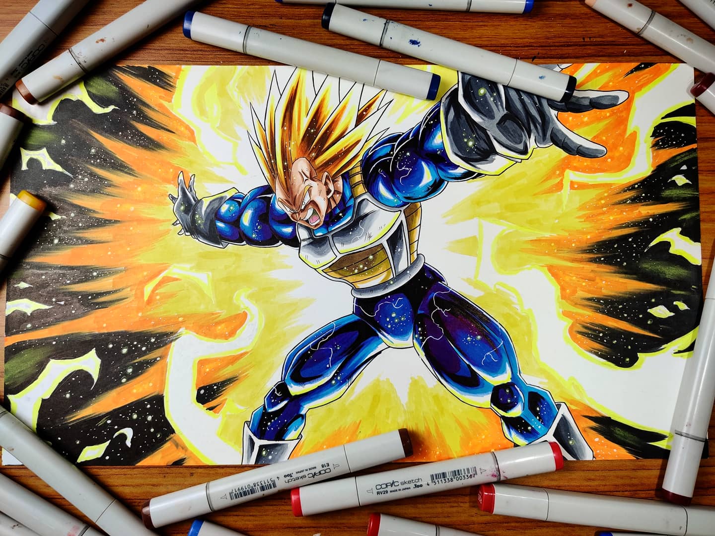 Majin Vegeta Final Flash  Anime, Dragon ball, Dragon ball z