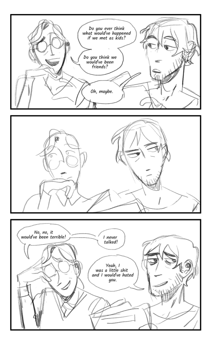 I've think I've basically shown enough people this that it's a patreon exclusive anymore lol. Seymour and Gabriel as kids 