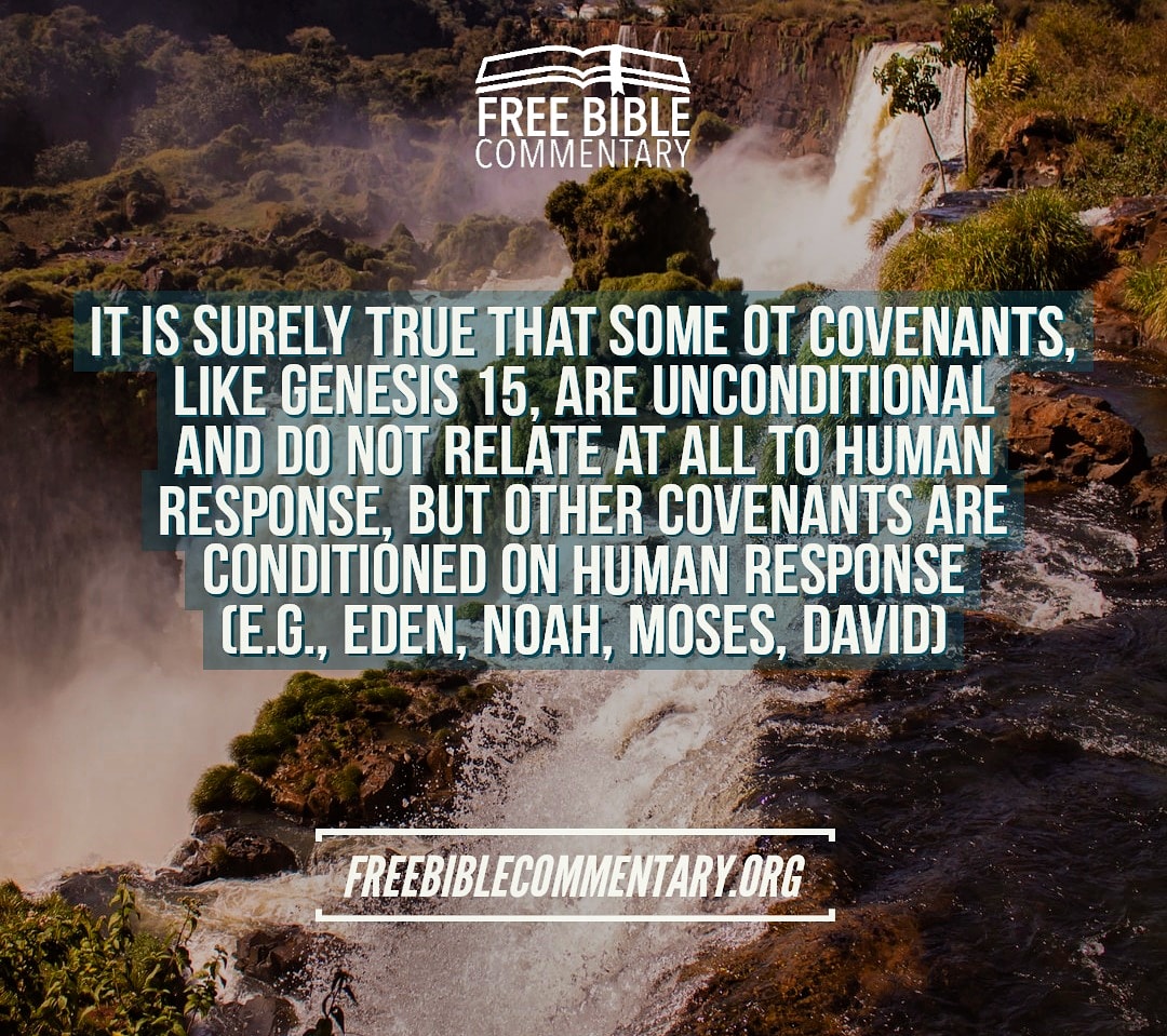 drbobutley's tweet photo. It is surely true that some OT covenants, like Genesis 15, are unconditional and do not relate at all to human response, but other covenants are conditioned on human response (e.g., Eden, Noah, Moses, David).
#OT #genesis #humanresponse #covenant #eden #noah #moses #david https://t.co/HqbqnZCWa7