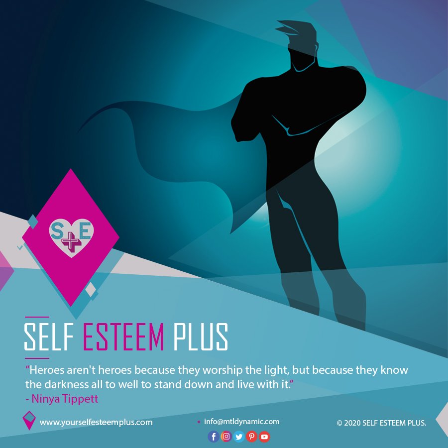 plus_self's tweet photo. Heroes aren't heroes because they worship the light, but because they know the darkness all to well to stand down and live with it.
- Ninya Tippett
https://t.co/wlRMlbLswG
#selfesteemplus #selfesteemquotes #selfesteem #selfesteemalways #selfesteemtips #selfesteembuilding https://t.co/aZH3H4jMhX