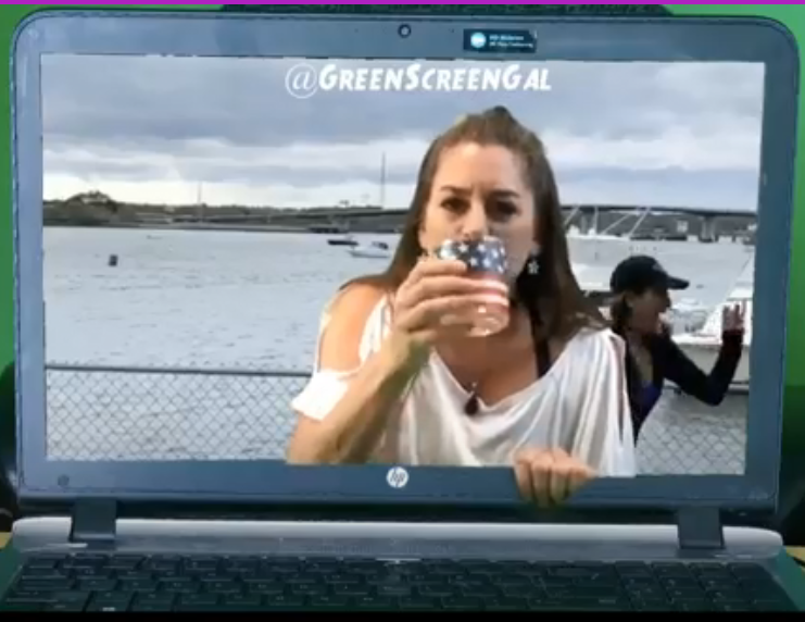 GreenScreenGal's tweet photo. @DoInkTweets @Kdmiller4 @Melinm Oh HOW exciting! My BITMOJI goes along with my #greenscreen @DoInkTweets shenanigans! #create2unify #doink @MannyDiscoTech https://t.co/P0v2r0Hm3o