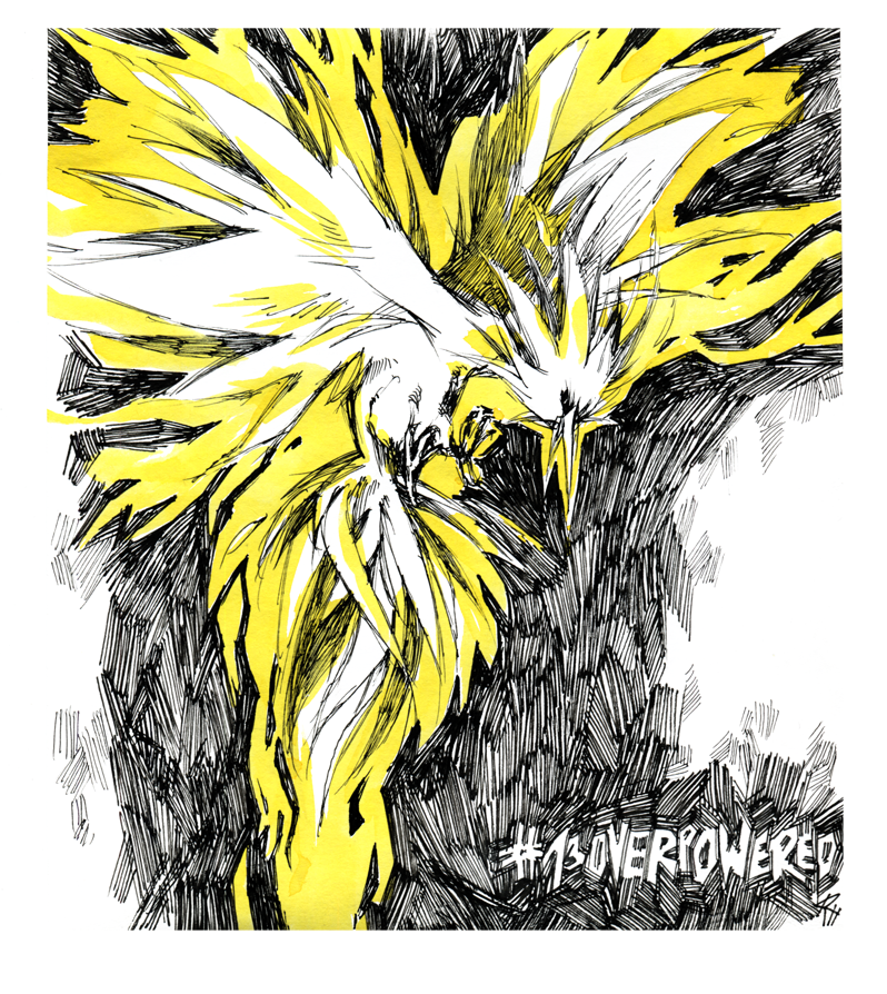 And even more watercolor drawtober pieces from the friend without social media. Zapdos is her favourite pokemon. Shared with permission!13) Overpowered14) Key15) Explore16) Depth