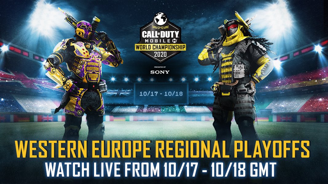 Check out the best teams compete in the #CODMobile World Championship 2020 for Western Europe this weekend! Action takes place 7:30am ET/12:30pm BST at https://t.co/qjl3oxuAl9
(➡ @SonyXperiaUS) https://t.co/jMpJm1G2rz