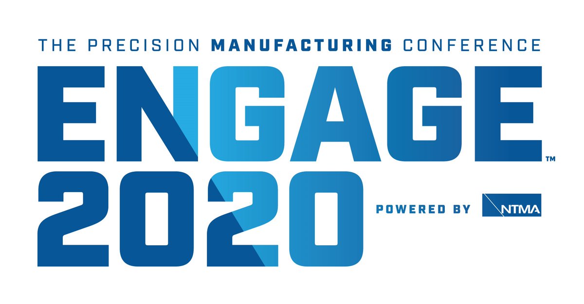 Register for Engage 2020 by Friday, October 23rd, and receive a Virtual Welcome Kit - to help you navigate NTMA Connect - our virtual world - and maximize your value!

Visit manufacturingengage.org for more information!

#mfg #manufacturing #Engage2020