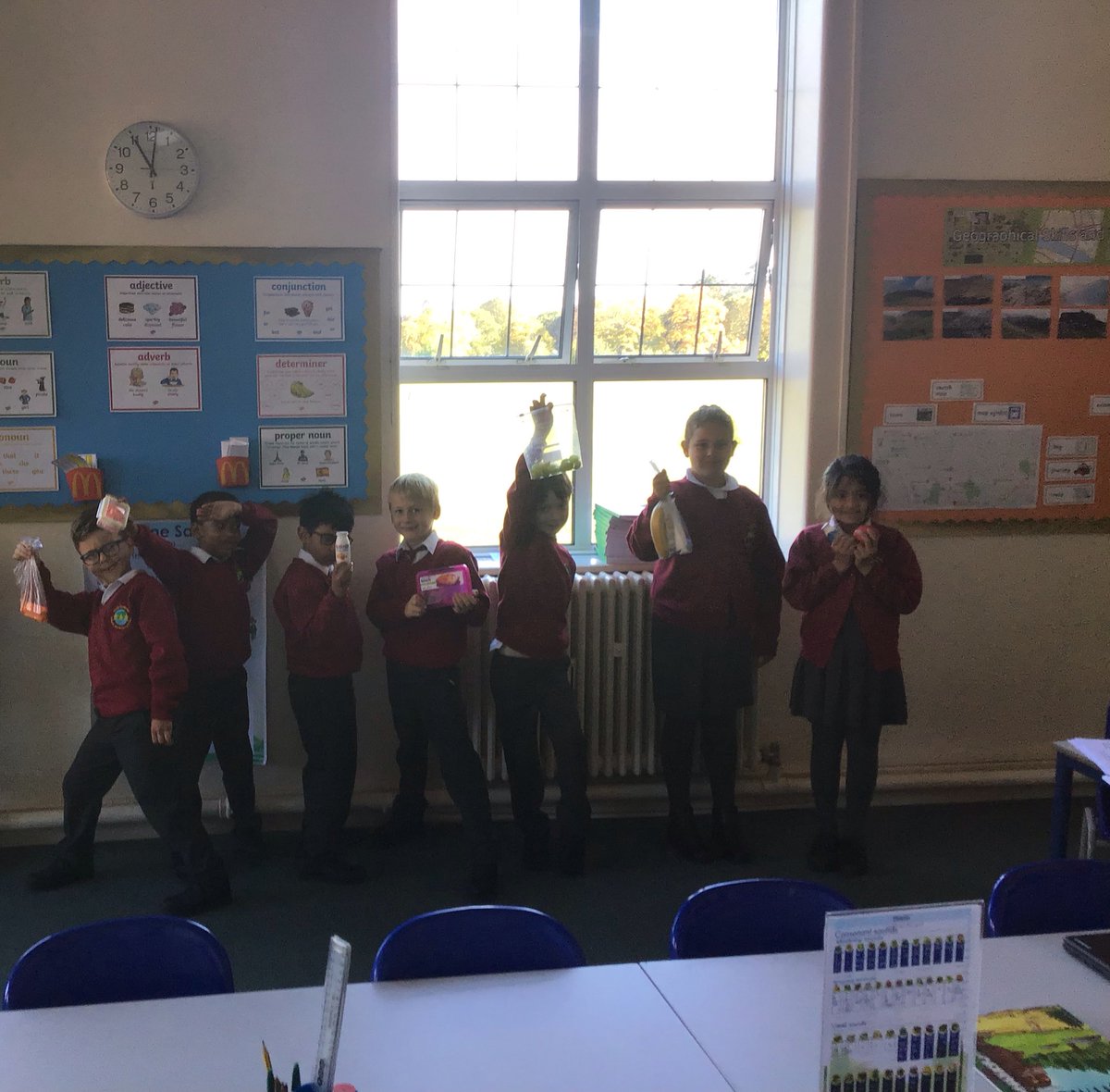 Year3SouthCamPr's tweet photo. In year 3 Holmes class we took part in #HealthyFoodWeek learning why it’s important to eat healthily! #welovesouthcamberley https://t.co/lbecZhftEG
