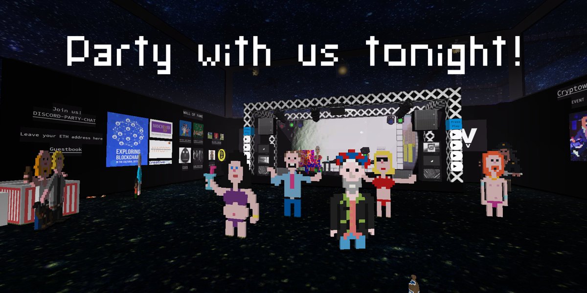We are celebrating NOW! 🍻
Join our party in <a href="/cryptovoxels/">Voxels</a> and have a good time with us 🤩
Location is Little Vienna: cryptovoxels.com/play?coords=E@…

We also have some nice giveaways for some lucky attendees  💎
#party #weekend #cryptowiener #cryptovoxels #giveaway