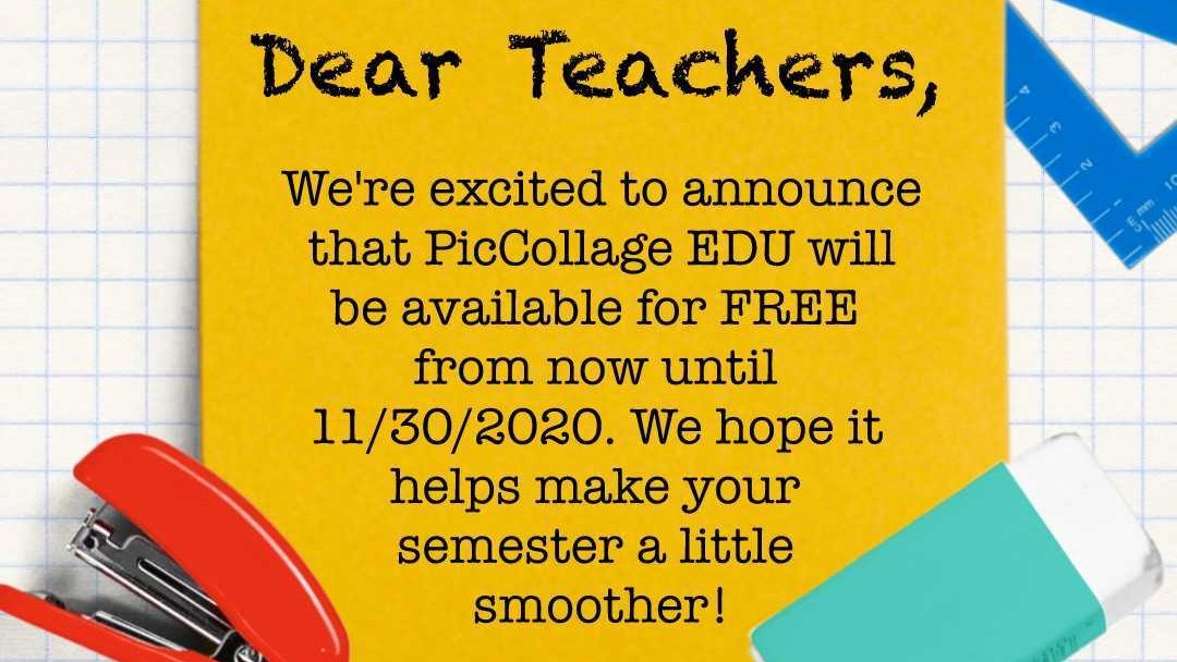 PicCollage (@PicCollage) on Twitter photo 19/10/2020 09:23:55 Hey #teachers! PicCollage EDU is FREE until 11/30/2020! 🥰Download it now: apps.apple.com/us/app/piccoll… Hey #teachers! PicCollage EDU is FREE until 11/30/2020! 🥰Download it now: apps.apple.com/us/app/piccoll…