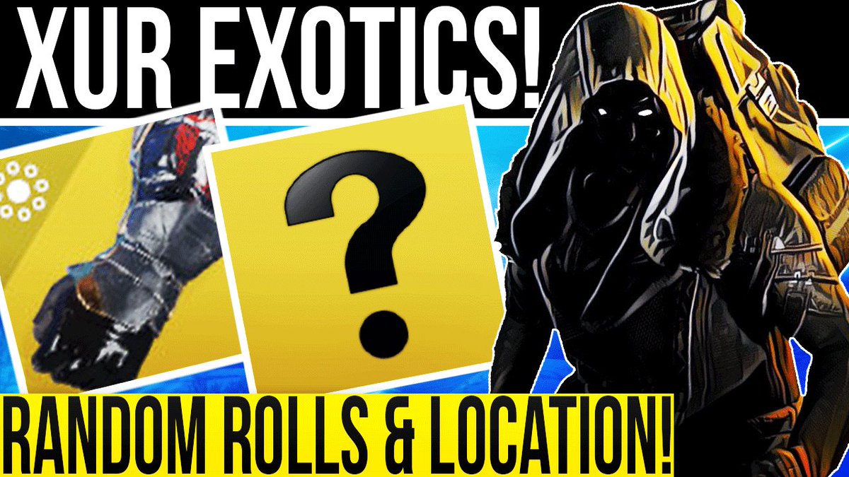 MesaSean's tweet photo. [NEW VIDEO] Destiny 2. XUR LOCATION/DLC EXOTICS October 16, 2020! NEW Random Rolls! 10-16–2020 |Mesa Sean| https://t.co/kP48Le3yRA @YouTubeGaming https://t.co/DzYVkm8Gcf