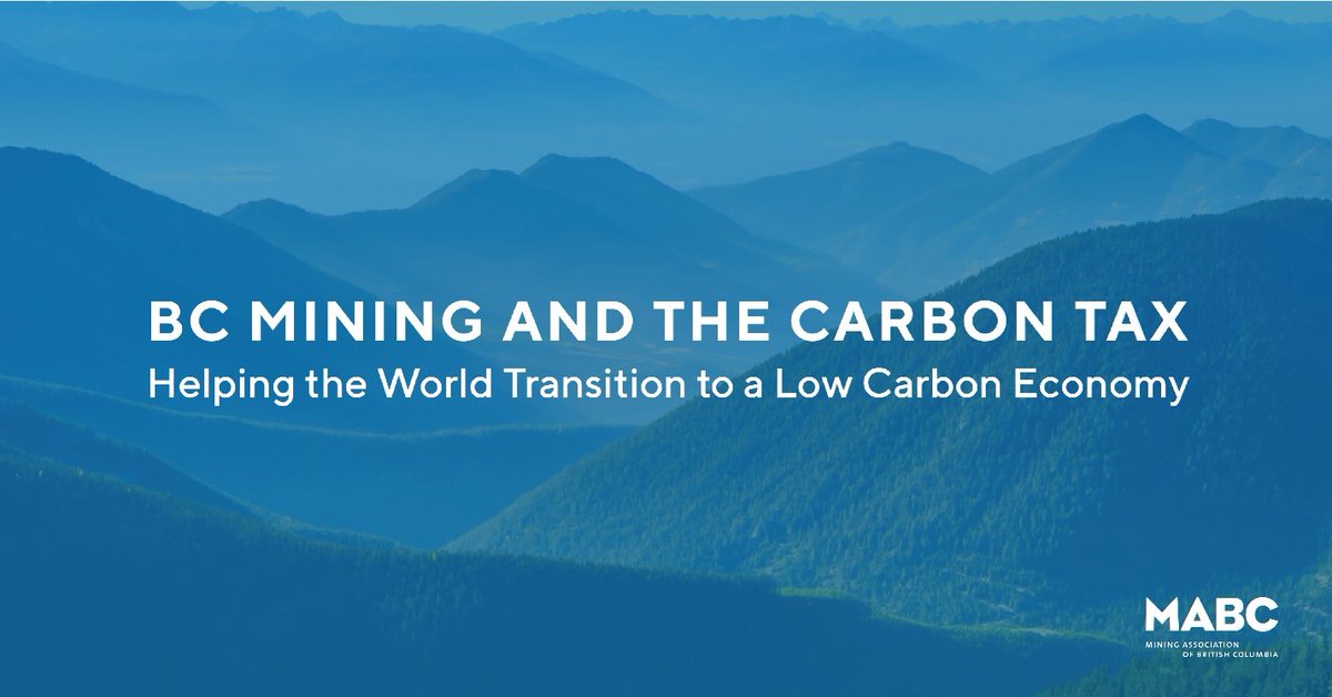 MABC has released two reports outlining how BC’s carbon tax is putting BC’s mining jobs at risk, and what the provincial government can do to help.  Read our news release ow.ly/NjjD50BUG2D  media availability at 11 am #bcpoli #bcjobs