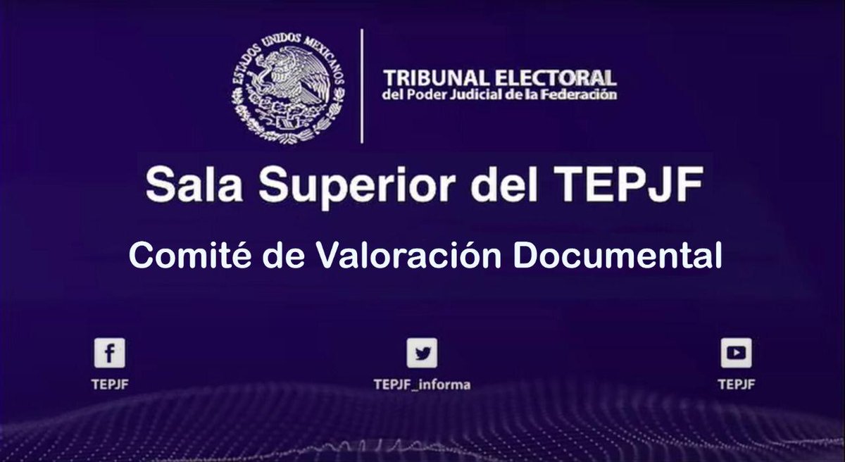 TEPJF_informa's tweet photo. #EnDirecto | 🔴Inicia la 3ª sesión ordinaria del Comité de Valoración Documental del #TEPJF⬇️

📽️ https://t.co/z3HdkOsOz7

#JusticiaAbierta ⚖️ https://t.co/uRQMshysU4