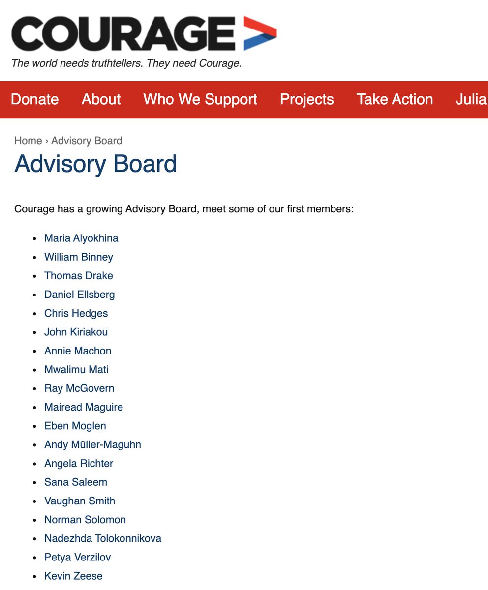 Bill Binney who  http://Heavy.com  reported today as one of the individuals who worked with Schoenberger and others to recruit people into  #Qanon is also on  @couragefound's advisory board.