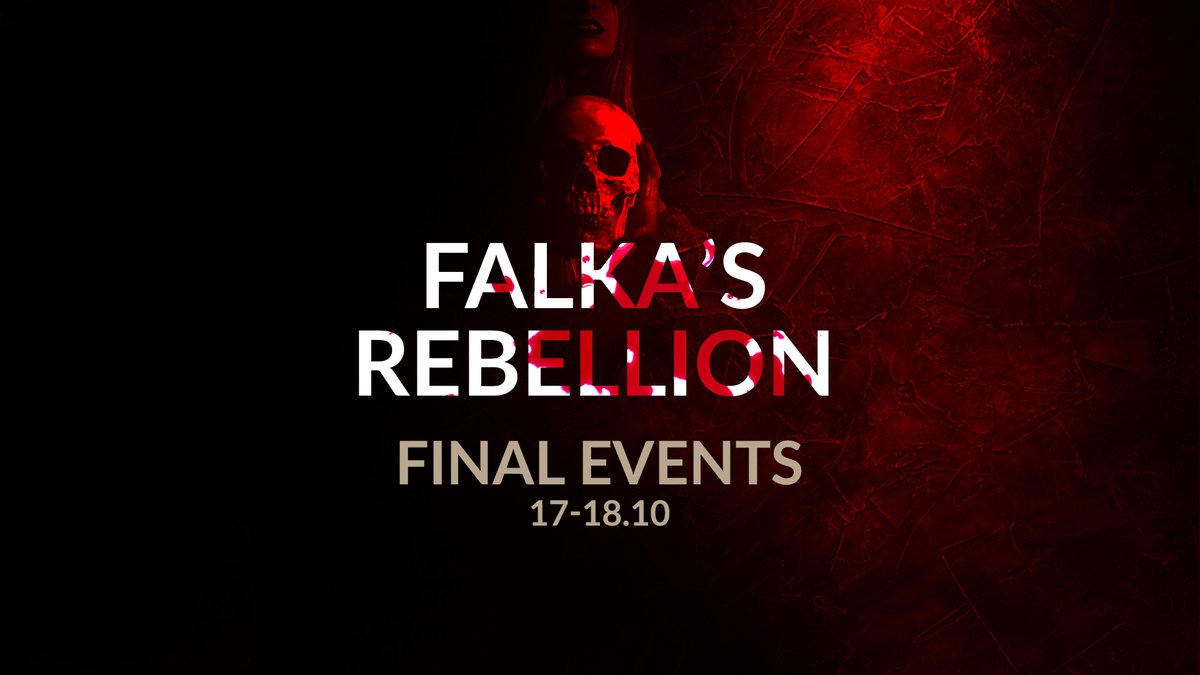 Start tomorrow at 12:00 CEST:
👉 Call To Fight
👉 Civil Unrest 

From 17:00 CEST:
👉 Forgotten Heroes
👉 Burn Falka Burn

From 21:00 CEST:
👉 Falka’s Boyfriends
👉 Knowledge Is Power (😎join quiz on stream)

Check full schedule [EN, PL, ES, RU, FR, IT]:
👉 teamelderblood.com/falka-watch/