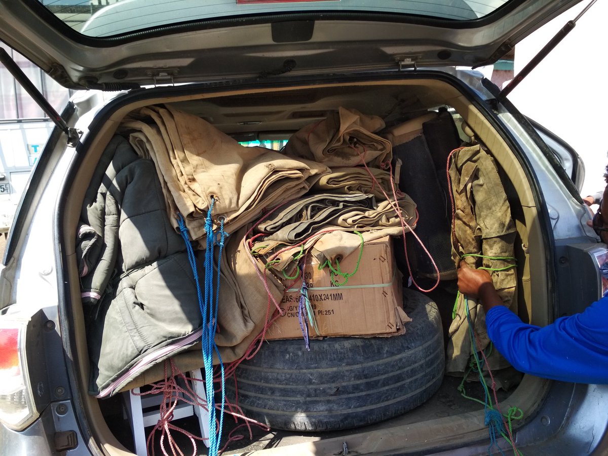 CNCS-MU staff fighting desert locust at Tabia Adishaho Kushet Kusrey. We donated tents and sleeping bag. <a href="/ProfKindeya/">Kindeya Gebrehiwot, PhD, Prof</a> <a href="/MekUniETH/">Mekelle University</a> <a href="/AbayFetien/">Fetien Abay (Prof. PhD in Plant Breeding/Seed)</a> <a href="/bereket_hasen/">Bereket Hasen</a> @amanyouel <a href="/TekleweyniGedey/">Tekleweyni Geday</a> <a href="/habtu_a/">Habtu Alemayehu</a>