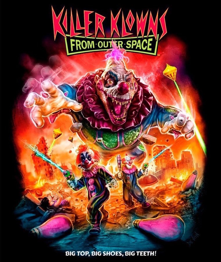 Killer from outer space. Killer Klowns from Outer Space 1988. Killer Klowns from Outer Space poster. Клоуны убийцы из космоса Постер. Killer Klowns from Outer Space.