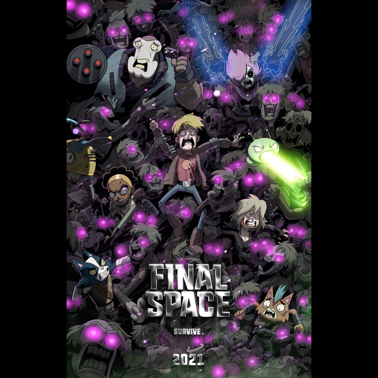 Final Space on Twitter: "Screw it, why wait! HERE IT IS! The #FinalSpace  Season 3 Teaser Poster! Coming 2021 🔥 -Olan (Poster by @devinator200, Gen  Wolfe, Kristina Giblin, and Matt Lara)… https://t.co/QlO77vzgzf"