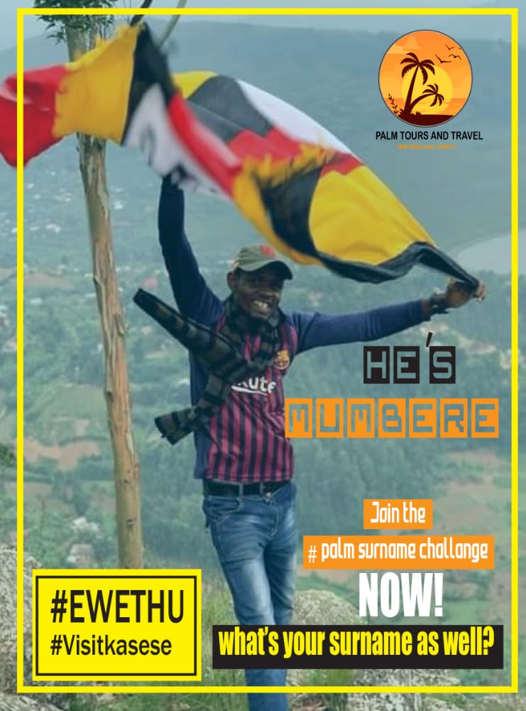 bwambaledeligh1's tweet photo. The palm lhukonzo surname challenge is on, you can as well participate.
#palmtours
#Ewethu
#visitkasese
I'm Bwambale, what's your lhukonzo sir name ? https://t.co/ej8VyrSTpZ
