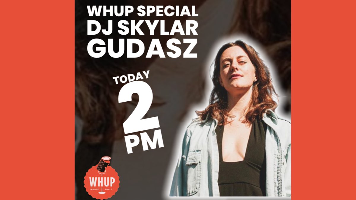 WHUPfm's tweet photo. Friday, October 16 at 2:00 pm - special guest DJ session with @SkylarGudasz , Durham-based songwriter and Suah Sounds recording artist whose recent album Cinema has received high praise from reviewers around the country. @OCNCArts #whupfm https://t.co/1hN7otjQ5m
