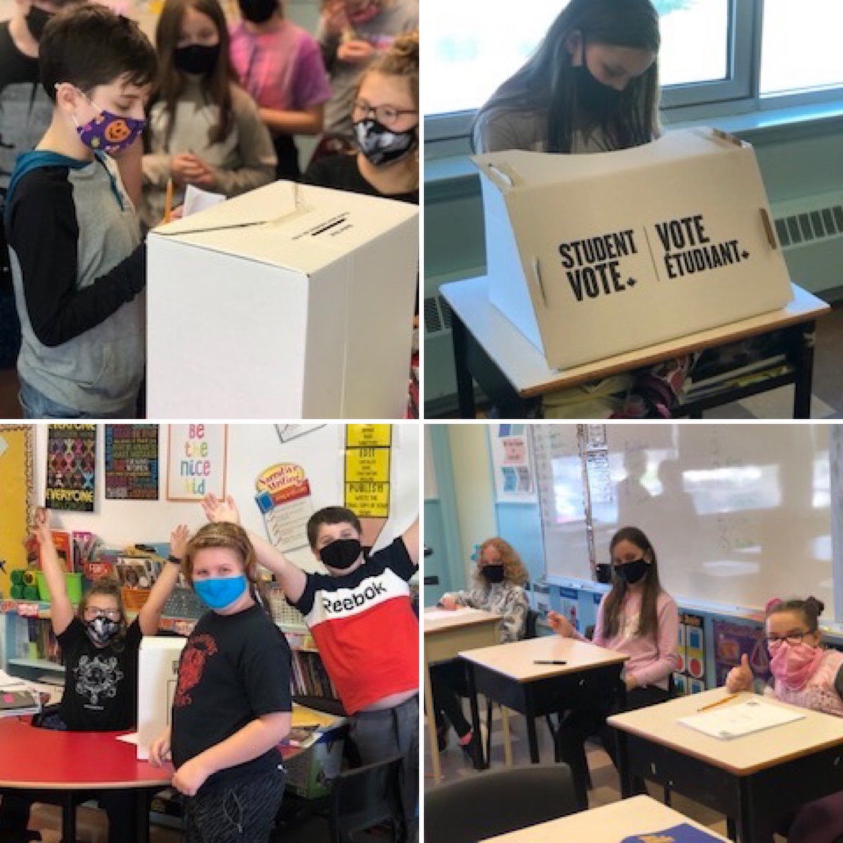 TompkinsMemori1's tweet photo. Grade 5βs learn the power of having a voice and the importance of the vote at Tompkins Elementary #StudentVoteDay β¦@CBVRCE_NSβ© https://t.co/kkjUdYBi64