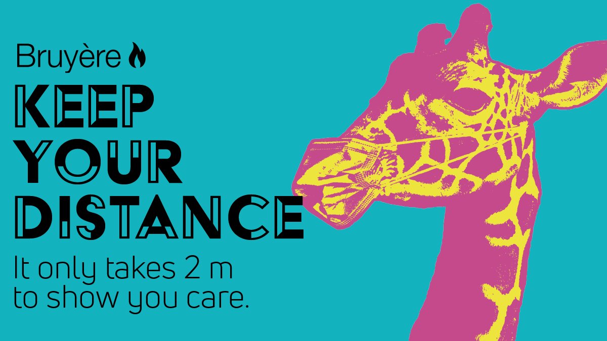 #DYK: A giraffe’s neck measures 2 metres in length. 🦒 We’ve just provided you with your new physical distancing guidepost. 📏 You’re welcome. #StopTheSpread #KeepYourDistance