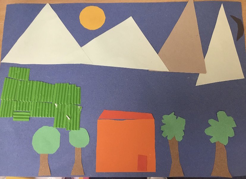 LoseleyFields's tweet photo. For ‘Wonderful World Week’ our Year 2’s learnt about and created pictures which look like Arpillera art, a tradition in South America. They also made Empanadas which are a savoury pastry from Peru.

#WonderfulWorldWeek #Art #KS1Art #Godalming #Farncombe #Binscombe #Surrey https://t.co/UKEh9hbU39
