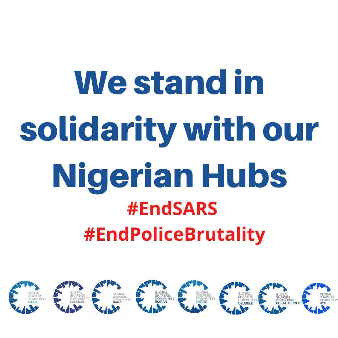 SowetoHub's tweet photo. We stand in solidarity with our brothers and sisters in Nigeria, and all over the world, in calling for the to police brutality. #endsars #endpolicebrutality https://t.co/h636OpaoEJ
