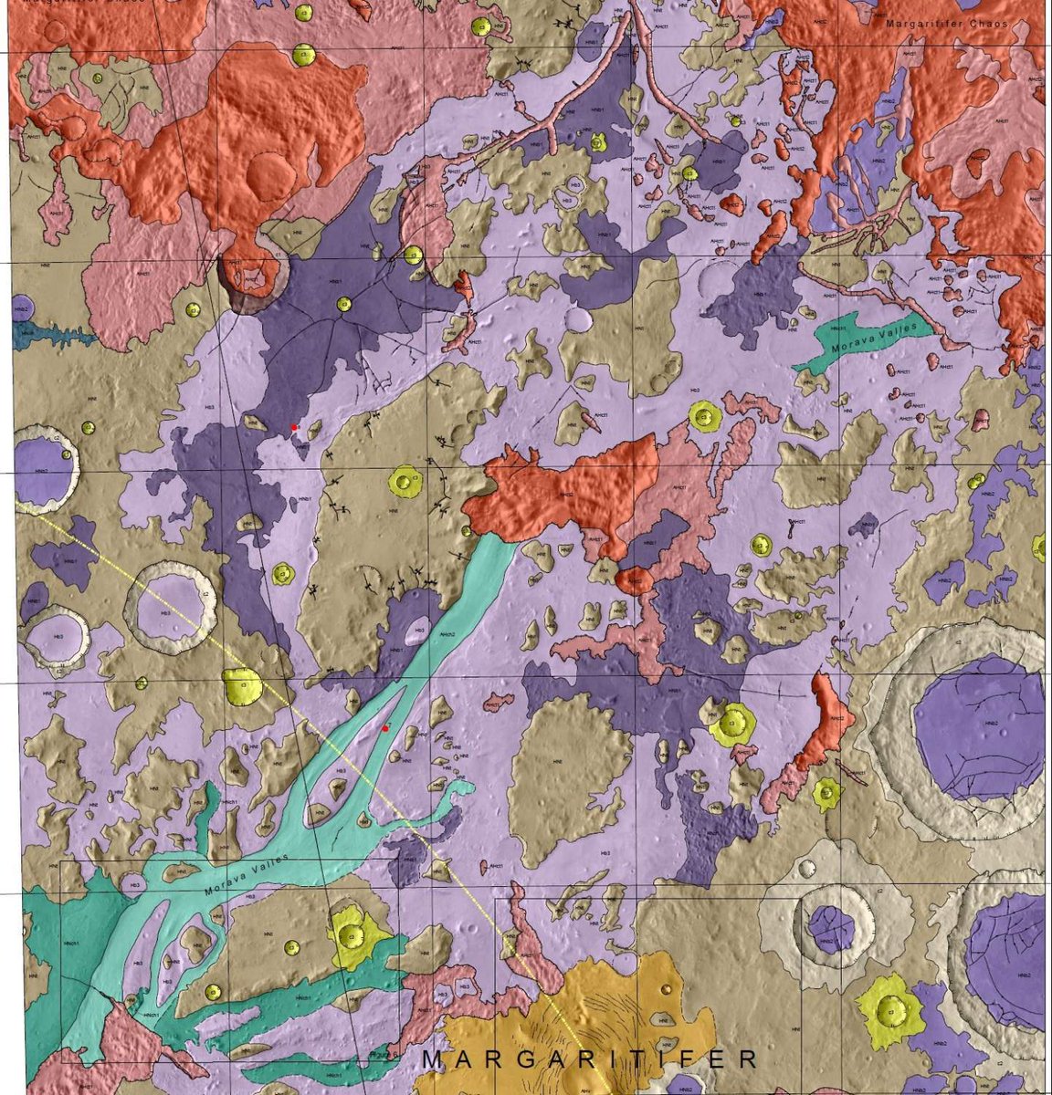airandspace's tweet image. Science meets art in geologic maps. They illustrate the rocks beneath our feet and use bright colors to differentiate between the types and ages of rocks. Museum geologist Sharon Purdy explores this geologic map of Mars in a new blog for #GeologicMapDay: s.si.edu/2T23OTa