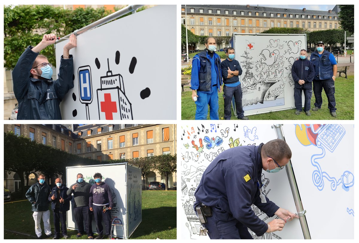 Promenez-vous dans les allées de @HopitalBicetre <a href="/APHP/">Assistance Publique – Hôpitaux de Paris (AP-HP)</a> et découvrez l’exposition #Plantuhopital de <a href="/plantu/">PLANTU Officiel</a> 😀
Un grand merci aux équipes techniques pour avoir assurés son installation 💪👏