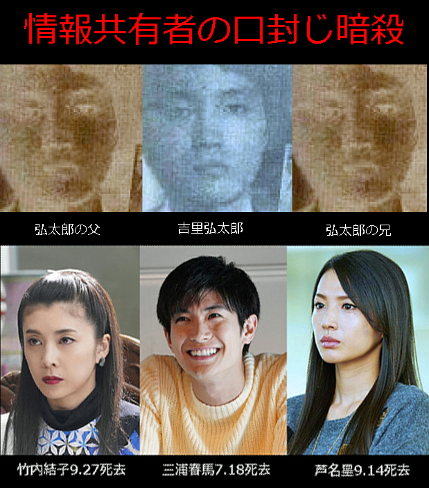 ট ইট র 片山徹 情報共有者六人の不審死 ぷちえんじぇる事件 女児置屋主吉里弘太郎の練炭自殺偽装暗殺疑義 弘太郎の父 弘太郎の兄の不審死 三浦春馬 芦名星 竹内結子のクローゼトドアノブ首吊自殺不審死 情報共有者六人の不審死は李氏朝鮮長州政権