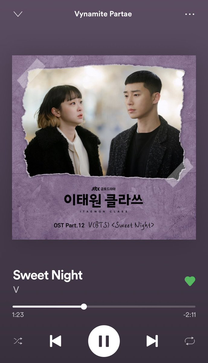 And it's TIME! #ItsVynamite

We're going to take it platform by platform, be sure to use our suggested playlists during the party!

Track 1: Sweet Night (Spotify Version)💚