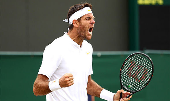 Juan Martin del PotroDel Potro has attempted 28 nonclay slams, 16 fewer than Nadal. In these attempts, del Potro has 6 titles fewer (1), reached 13 fewer finals (2), 17 fewer semifinals (4), and 18 fewer quarterfinals (10), for a win rate of 73.5% (Nadal, 83.1%).